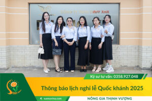 Sunny Vina - Thông báo lịch nghỉ lễ Quốc khánh 2/9 2025