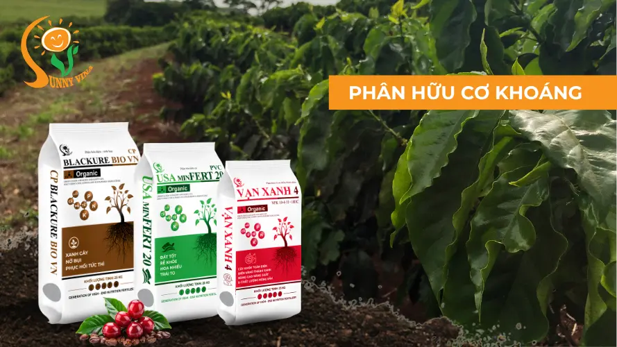 Phân bón hữu cơ khoáng tại Sunny Vina